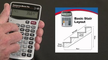 Construction Master Pro DT Basic Stair Layout How To