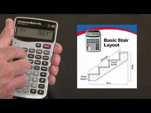 Construction Master Pro DT Basic Stair Layout How To
