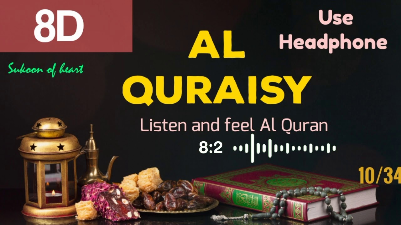 Surah Al Quraisy Listen And Feel Beautiful Quraan 8d Islamic