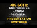 4K Multiple Input Conference Room and Presentation Switcher and Scaler | BG-PSC6X2-4K