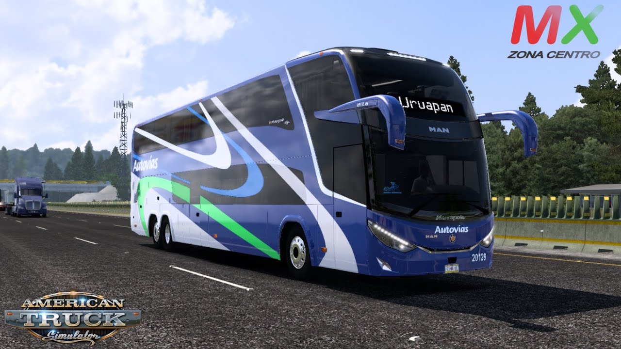 ATS V 1.49 | Marcopolo G7 MP 180 MX, Autovias | Recorrido de CDMX a Toluca.