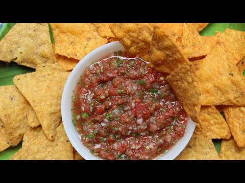घर का बना रेस्तरां शैली मैक्सिकन साल्सा सॉस  | Mexican Salsa Sauce Recipe In Hindi
