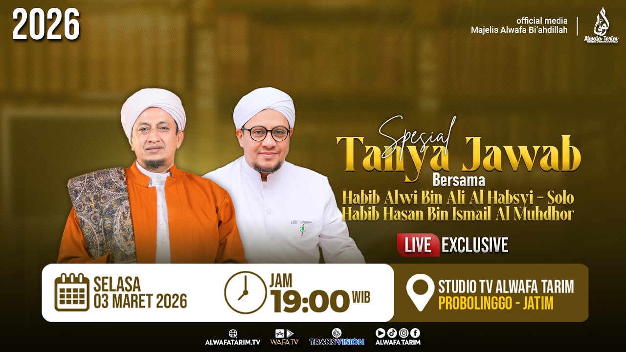 🔴LIVE | TANYA JAWAB SPESIAL RAMADHAN - BERSAMA HABIB ALWI BIN ALI AL HABSYI, HABIB HASAN AL MUHDHOR