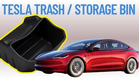 Tesla Model 3 Highland | Rear Center Console Organizer / Trash Bin