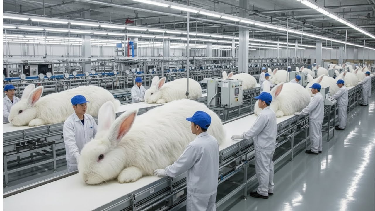 Inside an Angora Rabbit Wool Factory Full Process From Fiber to Luxury ...