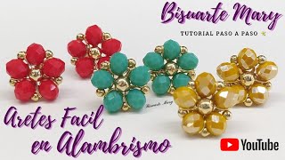 Aretes Facil en Alambrismo para Principiantes paso a paso 🤯👍🏼✨