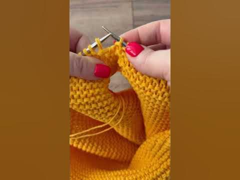 Соединяем детали изделия с открытыми петлями #handmade #hobby #knitting ...