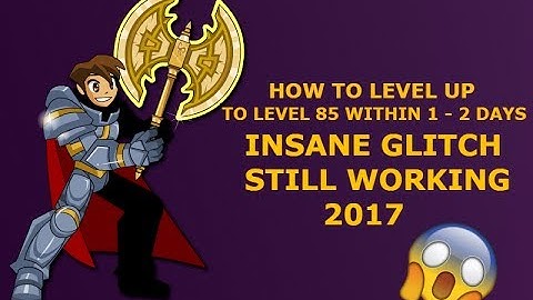 AQW - How To Level To 85 Within 1 - 2 Days (INSANE GLITCH!!) STILL WORKING 2017
