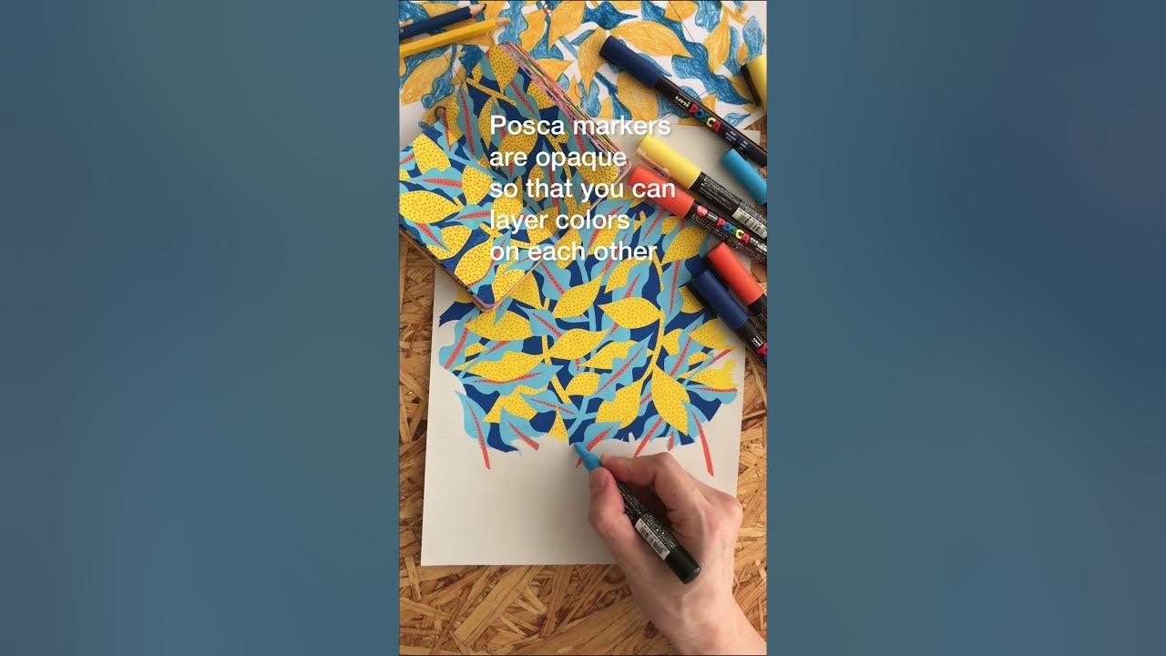 people using posca markers on paper｜TikTok Search