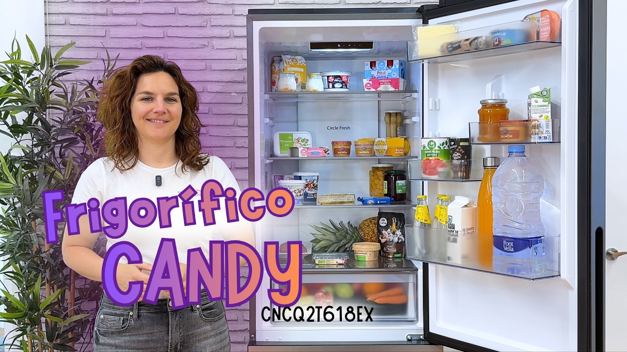❄ Candy CNCQ2T618EX | Frigor&iacute;fico combi 355l, No frost com Circle Fresh