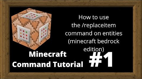 How to use /replaceitem (custom mob drops) | Minecraft Bedrock command tutorial 1
