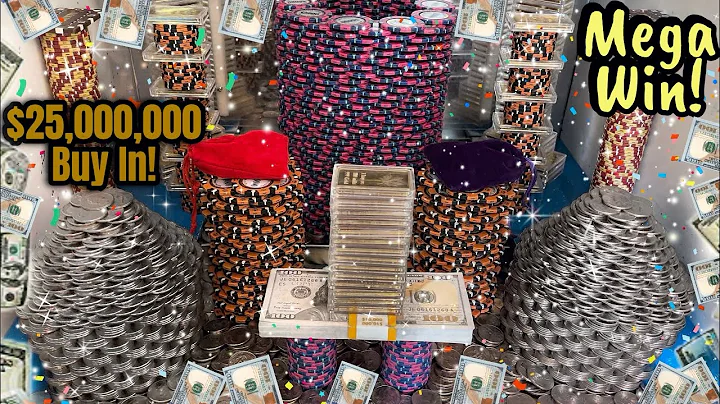 $25,000,000.00 BUY IN, 1,600 QUARTERS AT ONCE, HIGH RISK COIN PUSHER! (MEGA JACKPOT)