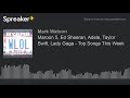 Maroon 5 ed sheeran adele taylor swift lady gaga  top songs this week part 1 of 7 made with s