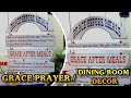 How to make a dining room decor  grace prayer before and after meals