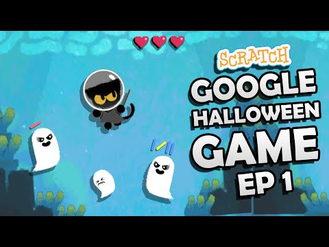 Scratch Tutorial | Magic Cat Academy Scratch (PART 1) |Scratch Halloween Game | Scratch Ghostbusters