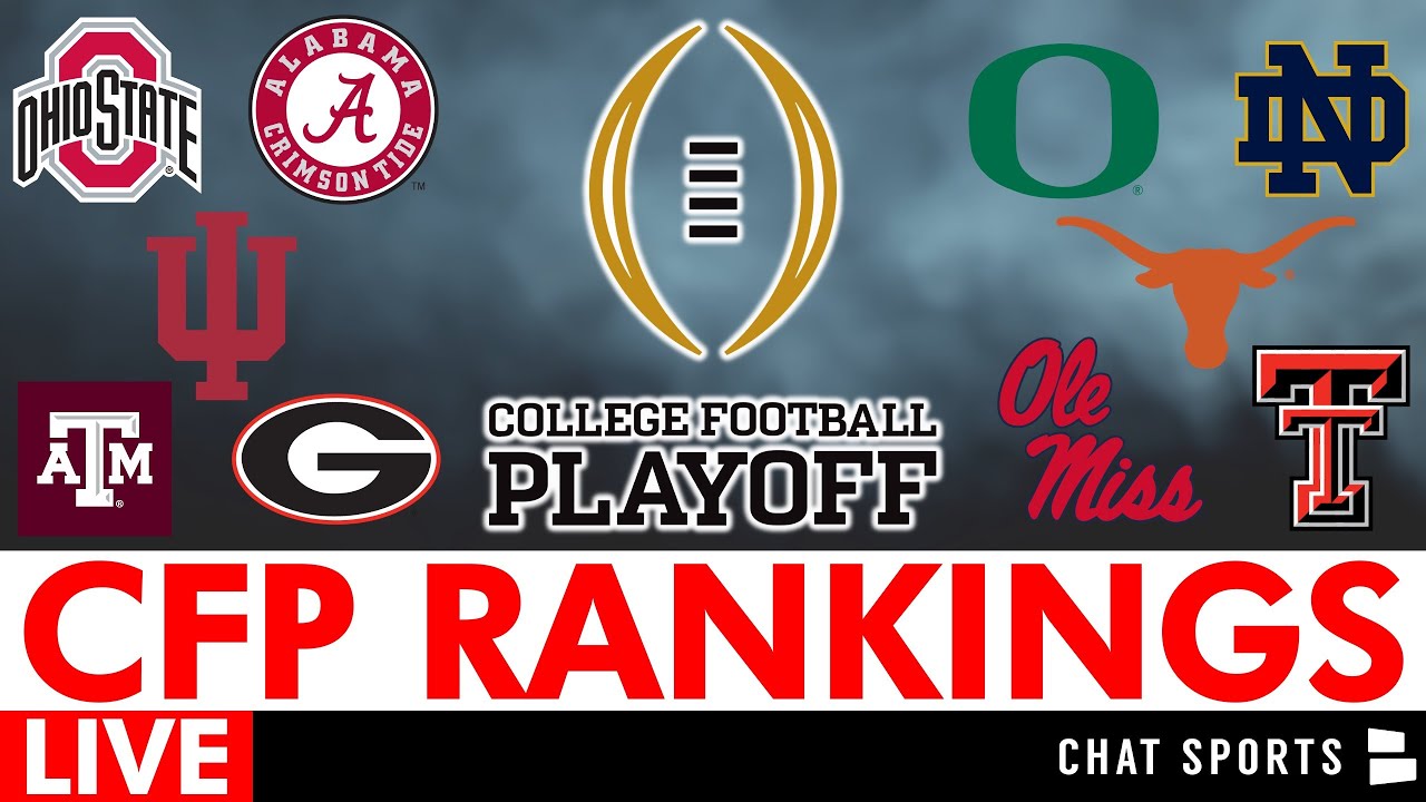 College Football Playoff Top 25 Rankings 2025 LIVE - YouTube