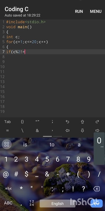 A program to display first ten odd numbers using for loop in C language ...