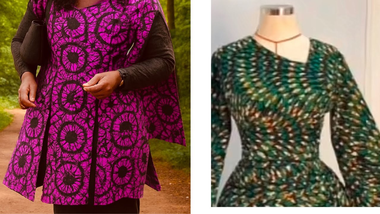 How to Make This Stylish Pieces Blouse With Asymmetric Neckline And Bell sleeves