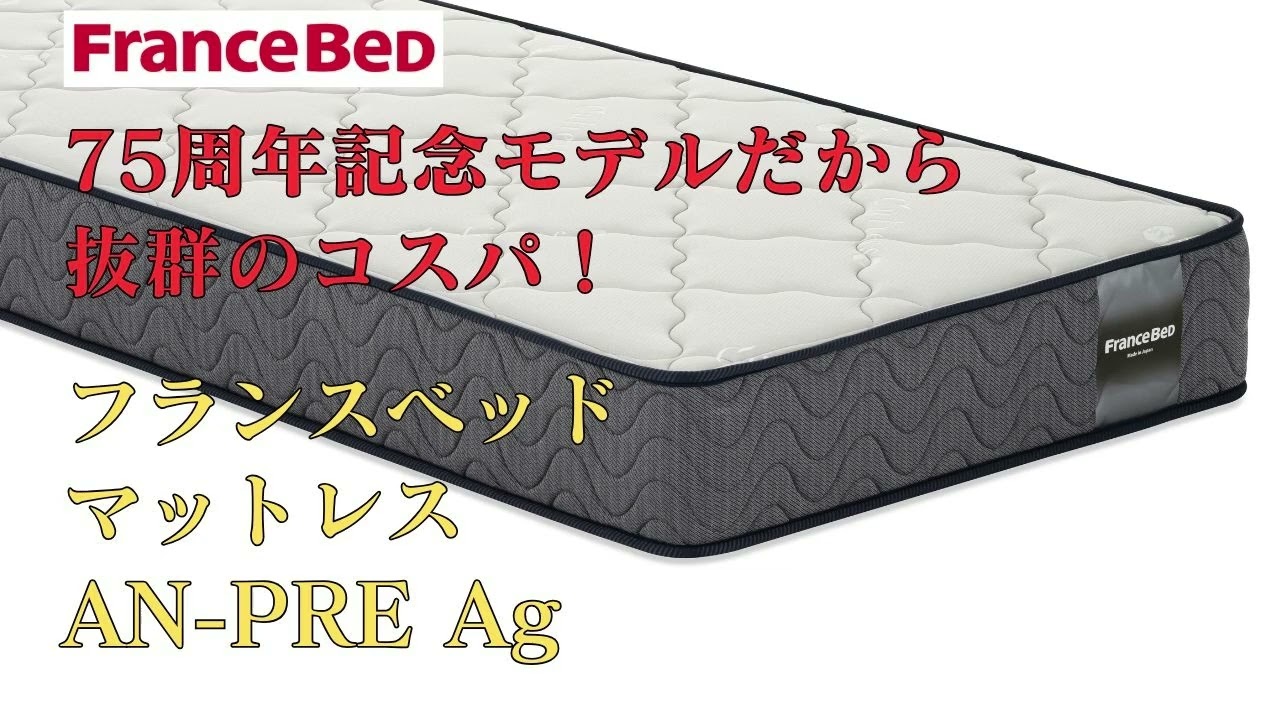 フランスベッド マットレス AN-PRE Ag 寝心地【完全保存版】 | 正規品