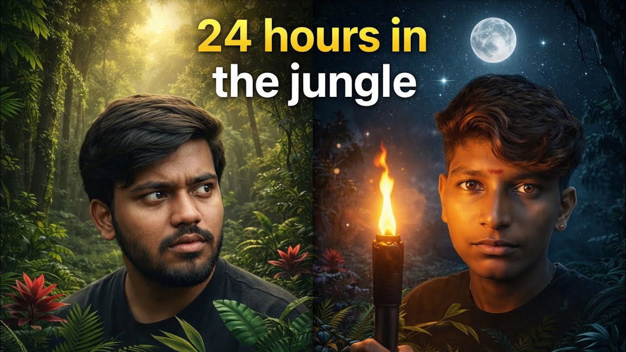 24 Hours In The Jungle Camping ⛺️ - YouTube