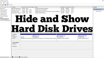 How to Hide or Show Hard Disk Partition