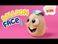 Balloon face  eggy pops  funny cartoon