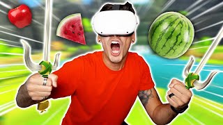 THE GREATEST FRUIT NINJA EVER! (Fruit Ninja VR 2) screenshot 3