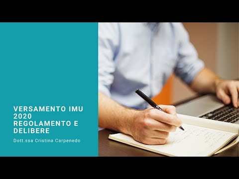 Anteprima webinar Versamento IMU 2020 regolamento e delibere - Dott.ssa Cristina Carpenedo