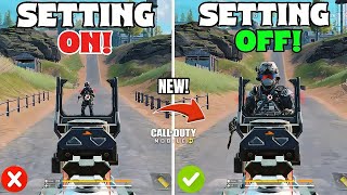 TURN OFF These 25 SETTINGS in COD MOBILE Battle Royale | Call Of Duty Mobile Settings | CODM BR screenshot 5