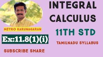 11th Std Maths Ex 11.8(1)(i) Integrate with respect to x, e^ax cos bx