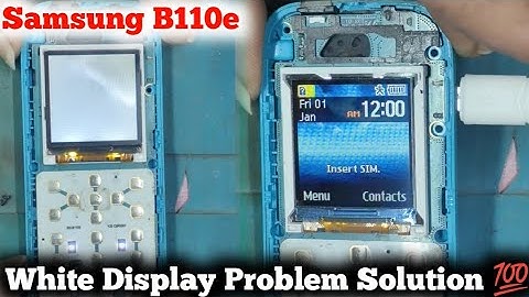 Samsung B110e White Display Problem Solution 💯 By HM Tec