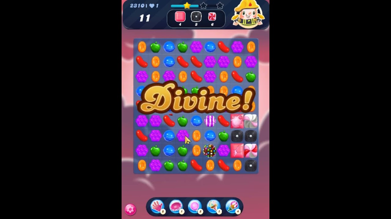 Candy Crush Saga Level 2310 - 3 Stars, 20 Moves Completed