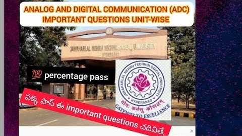 ADC IMPORTANT QUESTIONS