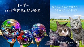 『レジン/resin』オーダー作品　CATS宇宙玉レジン特玉