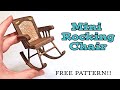 DIY Miniature Rocking Chair made from Cardboard (Free Pattern)