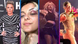 Inside Pink, Bebe Rexha, Ava Max And Harry Styles Awkward On Stage Moments With Fans