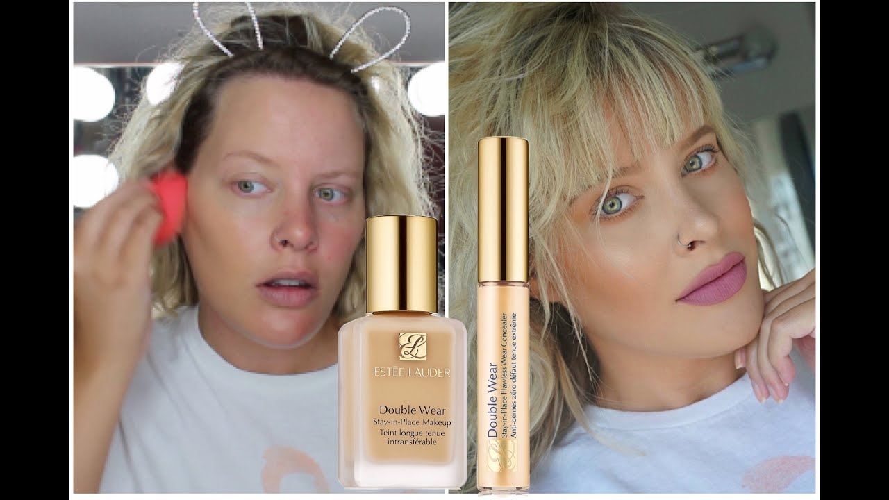 tale velgørenhed Tag telefonen Estee Lauder Double Wear Foundation & Concealer | REVIEW & WEAR TEST |  Brittany Elizabeth - YouTube