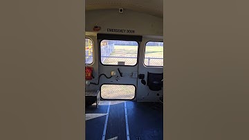 Rear Emergency Door demonstration/ 2006 Thomas EF #schoolbus #safety #thomasbuiltbuses
