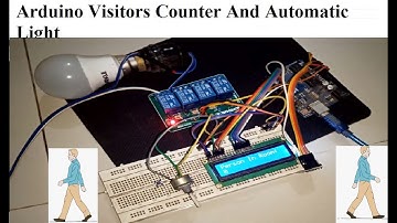 Arduino Visitors Counter  with Automatic Light control. APDS9960 sensor and Arduino. Accurate sensor