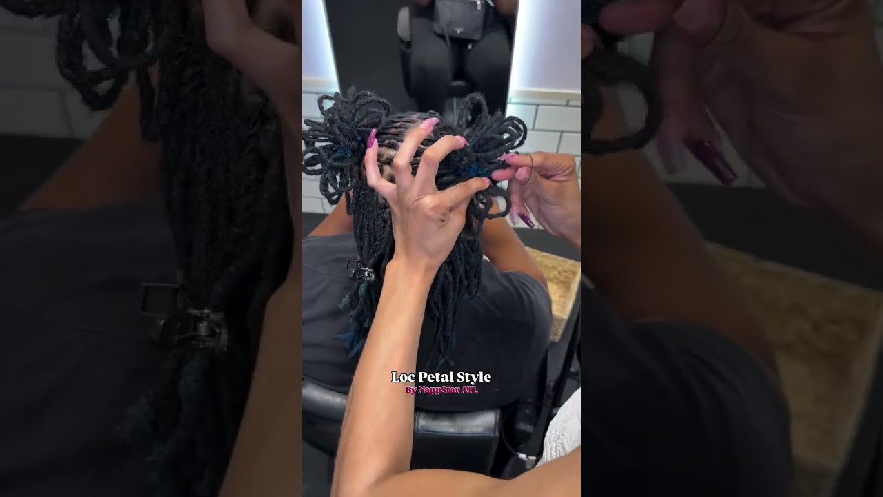 Loc Petal Style by NappStar ATL.😍 Book appointment now at NappStar.com