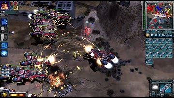 C&C Red Alert 3 - Remix - 1 + 2 AI vs.3 Brutal AI - Normandy