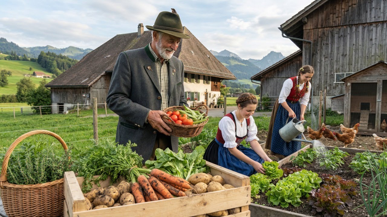 Harvesting Fruit by Hand  Peaceful Tirol Valley