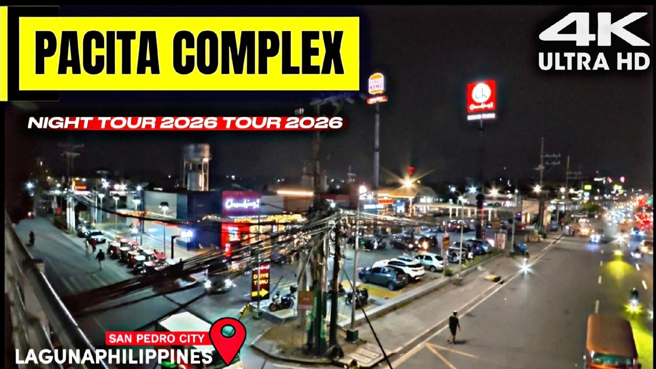 [4K] 2026 Night Walking Tour - Pacita Complex, San Pedro Laguna | Philippines Walk