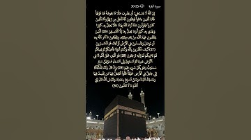 سورة البقرة     الآية 25 - 30 #المصحف #قرآن_كريم #koran #coran