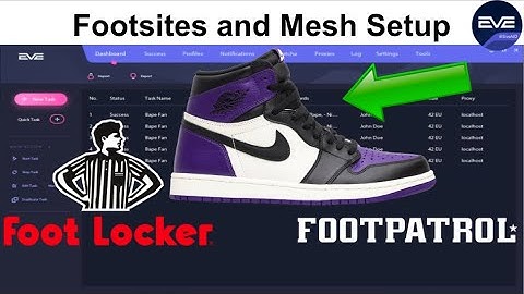Footsites and Mesh Setup on EVE AIO X