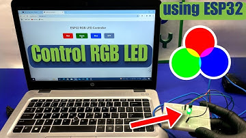🔴🟢🔵 Control RGB LED using ESP32 Web Server over WiFi! 🌐✨ (Live Demo)