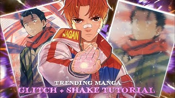 Trending glitch + shake tutorial alight Motion | Manga edit tutorial alight Motion with preset