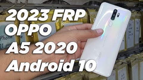 2023 OPPO A5 2020 Easy Remove FRP without PC