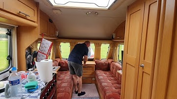 How to make the king size bed in the caravan