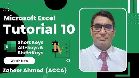 Basic Excel |Short Keys Alt and Short Keys with Shift
